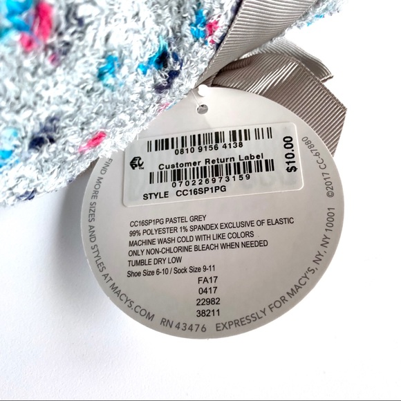 🆕 NWT Charter Club Super Soft Confetti Socks - Picture 3 of 3